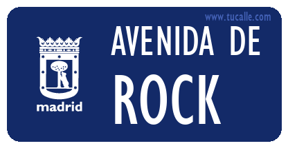 cartel_de_avenida-de-Rock & Roll_en_madrid